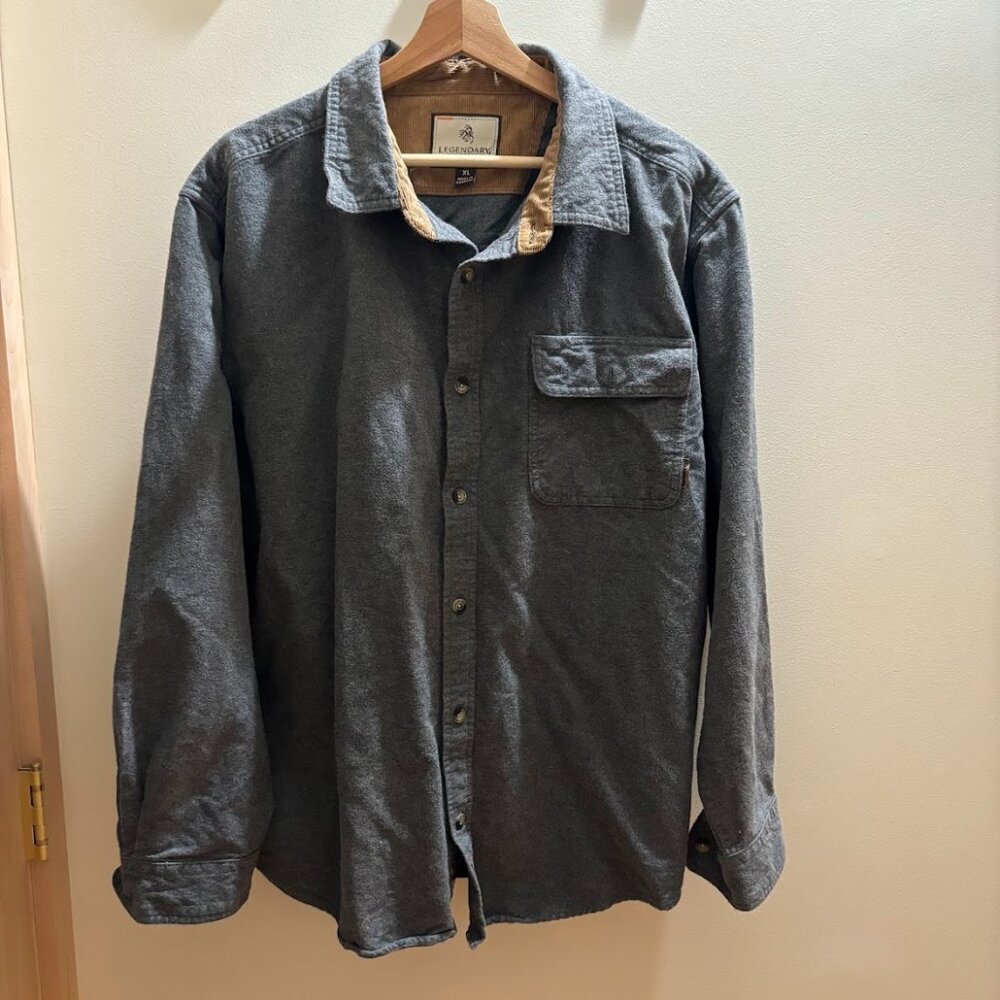 Grey Legendary Whitetails Flannel Button Down